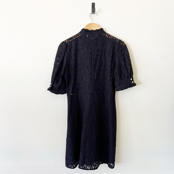 Zara Rhinestones Lace Black Dress - Picture 8 of 12